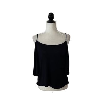 Bailey / 44 Black Cold Shoulder Top